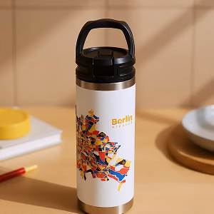 Bedruckte Trinkflasche mit eufyMake E1