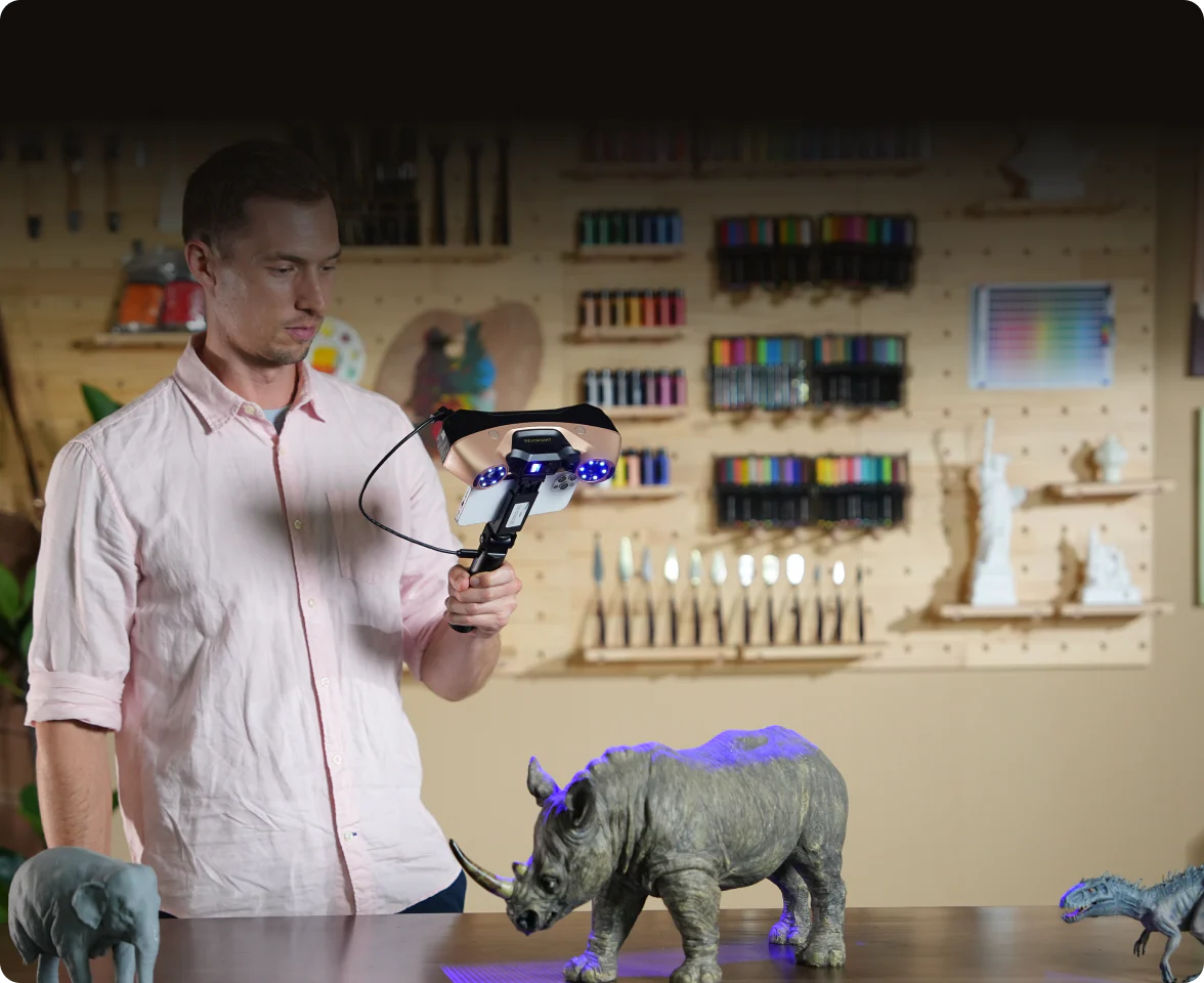 Kabelloses 3D-Scannen mit Wi-Fi 6 und Revo Mirror Live-Ansicht