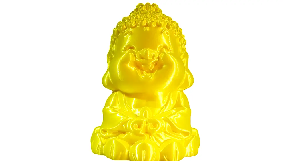 3D-gedrucktes Modell aus eSun PLA-Silk Filament mit seidenglänzender Oberfläche